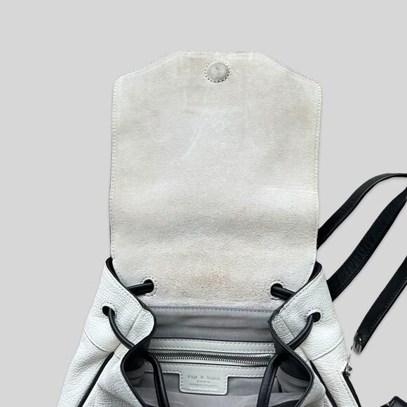 Rag & Bone White Leather Mini Backpack - Picture 2 of 13